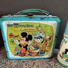 Vintage Walt Disney World Metal Lunch Box Mickey Mouse  Donald Duck   More  378