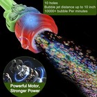 Bubble Wand Wedding Electric Bubble Maker Machine 10 Holes Auto Bubble Blower   