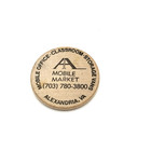 Wooden Nickel Buffalo Token Usa Souvenir Advertising Coin Vintage Round