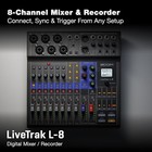 Zoom Livetrak L-8 Recorder mixer For Musicians   Podcasters New