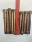 Wood Bobbins Spools Industrial Style Spindles 8  And 8 75  Wooden Quills Lot-10