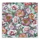 Two Single Cocktail Napkins For Decoupage Vintage Look Roses Floral Flowers