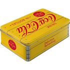 Nostalgic-art - Flat Tin Box Metal Storage Container Cookie Jar - Coca-cola