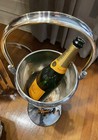 Silver Champagne Bucket On Stand Art Deco Or Moderne Style Mcm Hotel Silver