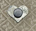 Don Drumm Mom Heart Magnet Vintage Aluminum Excellent Condition Ohio Gallery
