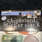 Dcwv Chipboard Sticker Stack Family 5 Sheets Chipboard Family Theme Qs-012-00003