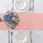 1 Pack Satin Table Runner 12 X 108 Inch Long  Rose Gold Wedding Satin Silk 