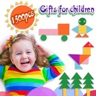 Gushu 1500pcs Foam Stickers Foam Shapes Stickers For Kids 10 Colors Self Adhe   