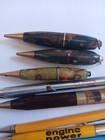 Lot Of Vintage Pens Mechanical Pencil Advertising