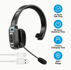 Trucker Headset Wireless Bluetooth 5 2 Ai Noise Cancelling Mic For Phones Pc