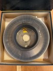 Kodak Carousel Transvue 140 Slide Tray Projector Reel Black Orange Case Vintage