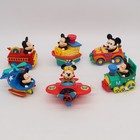 Disney Mickey Mouse Vintage Working Wind Up Toy Lot   3 Inches Tall 