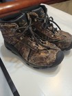 Realtree Xtra Boys Camo Hiking Boots Youth Size 6 Brown Hunting Outdoor