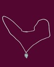 Antique Sterling Silver Wolf Head Pendant With Vintage Chain 