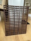 Antique Wooden Floor Register Grate Cold Air Return Original Dark Finish 14 X 18