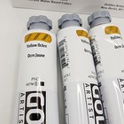 3 Pack - Golden Heavy Body Acrylic Paint  2-ounce  Yellow Ochre  6 Oz  Total 