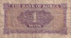 2 South Korea 1 Won 1960 s   Unc      Bank Of Korea  Series C Vintage