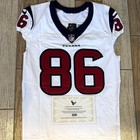 Dalton Schultz Team Issued   Signed Houston Texans Nike Nfl Jersey Includes Coa