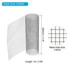 11 8 x3 3ft 304 Stainless Steel Wire Mesh Screen 6 Mesh Woven Air Vent Mesh