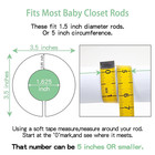 Baby Closet Dividers Unisex Baby Closet Organizer For Nursery Baby Clothes Size 