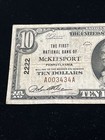 1929  10 First National Bank Mckeesport Pennsylvania National Currency   2222