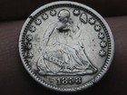 1858 O Seated Liberty Half Dime- New Orleans  Vf Details