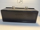 Vintage Aladdin Black   Gold Finish Lunch Box  King-seeley Thermos