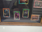                Vintage  motley Crue  Signed Trading Cards By All  4  Members  Framed