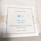 Pottery Barn New Baby Crib Skirt Safari 16  Drop 28x52  Mauve White Cotton