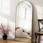 Seethruglimmer 64 x21  Arch Full Length Mirror Floor Mirrorstand Free Standing