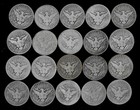 Barber Half Dollar Roll  20 Coins  90  Silver  1898-1915  Lot E07