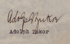 Adolph  pops  Zukor - Typed Letter Signed 04 25 1947