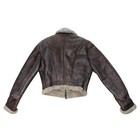 Vintage Di Capra The Old Mill Small Brown Shearling Sheep Leather Wool Jacket
