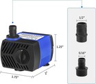 Aquaneat Small Fountain Pump 80 Gph Submersible Aquarium Fish Tank