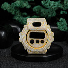 Vvs Moissanite G-shock Case  Rhodium Gold Plated Iced Out Hip Hop Watch Bezel