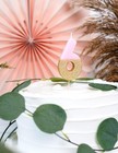Talking Tables 6th Birthday Candle Cake Topper - Pink  8cm 3   bday-candle-6 