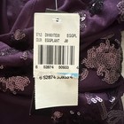 Speechless Womens Dress 5 Purple Sequin Mini Plunging V-neck Cocktail Grunge