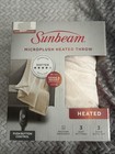 New In Box Sunbeam Microplush Heated Throw 50  60   
