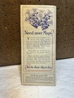 1928 Automobile Roads In Nebraska Map Conoco Gasoline Continental Oil Company 