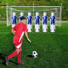 Sunshine-mall Inflatable Soccer Dummy Goalkeepr Air Mannequin Large  Blue 