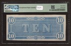 1864  10 T-68 Confederate States Of America Note - Pmg 63 Epq
