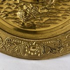 Vintage Embossed Brass Wall Plate Plaque Galleon Ship  Beautiful Design 14   