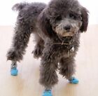 4 Pr Pet Socks Puppy Med Dog Cat Anti Slip Warm Indoor Shoes Paw Protector New