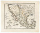 Antique Map  neueste Karte Von Mexico   Meyer   Radefeld  1845