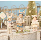 Bethany Lowe Easter Parade Set Of 3 Children In Bunny Costume Retired New
