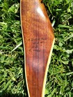 Vintage Browning Prep Recurve Bow Wood Cream Amo 62  30  Made Usa Very Nice