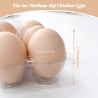 Plastic Egg Cartons 60 Pack 12 Count Cheap Bulk Clear Dozen Reusable Empty Eg   