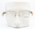 Versace Ve1175b 1002 Semi Rimless Eyeglasses Glasses Polished Gold 53mm W case