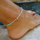 Fashion Boho Turquoise Bohemian Blue Beads Anklet Ankle Bracelet Foot Chain