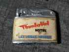 Vintage Thunderbird Hotel Lighter Casino Las Vegas Nv Hadson Enameled Brass